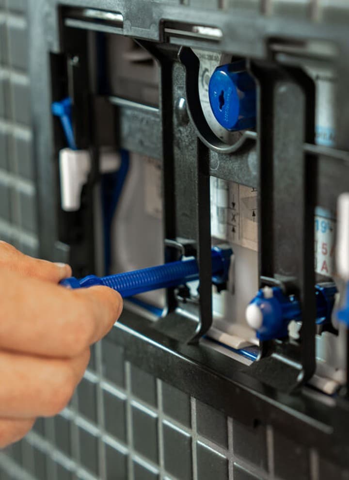 Instalação da Geberit Sigma40 Instalação da Geberit Sigma40
