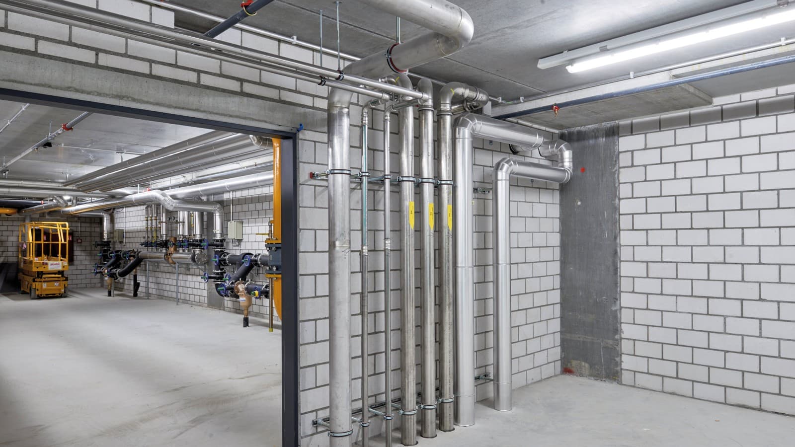 Geberit Mapress Aço Inoxidável com marcação amarela para gás metano Geberit Mapress Aço Inoxidável com marcação amarela para gás metano