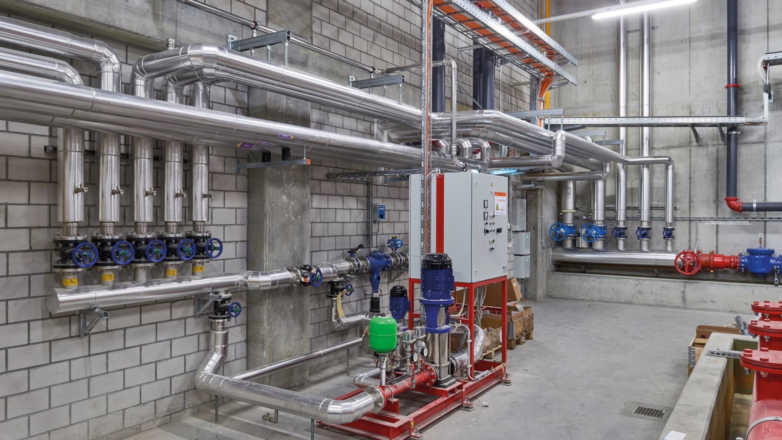 Sistema de água de extinção com Geberit Mapress Aço Inoxidável Sistema de água de extinção com Geberit Mapress Aço Inoxidável