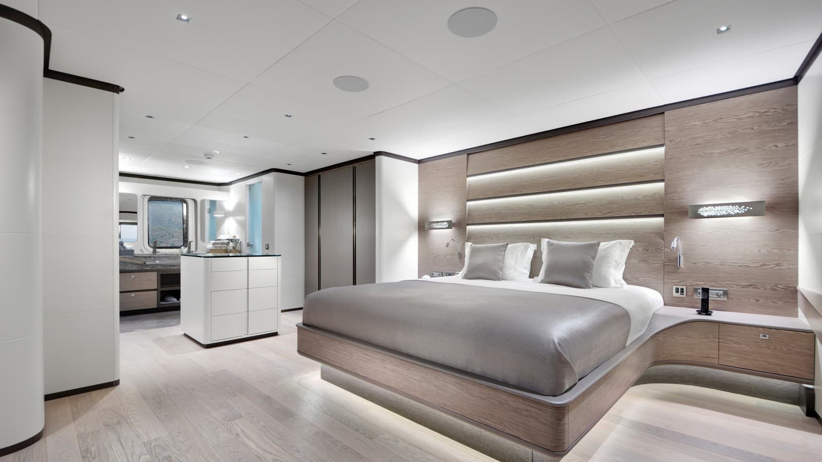 Quarto de um iate (© ADA Yachting) Quarto de um iate (© ADA Yachting)