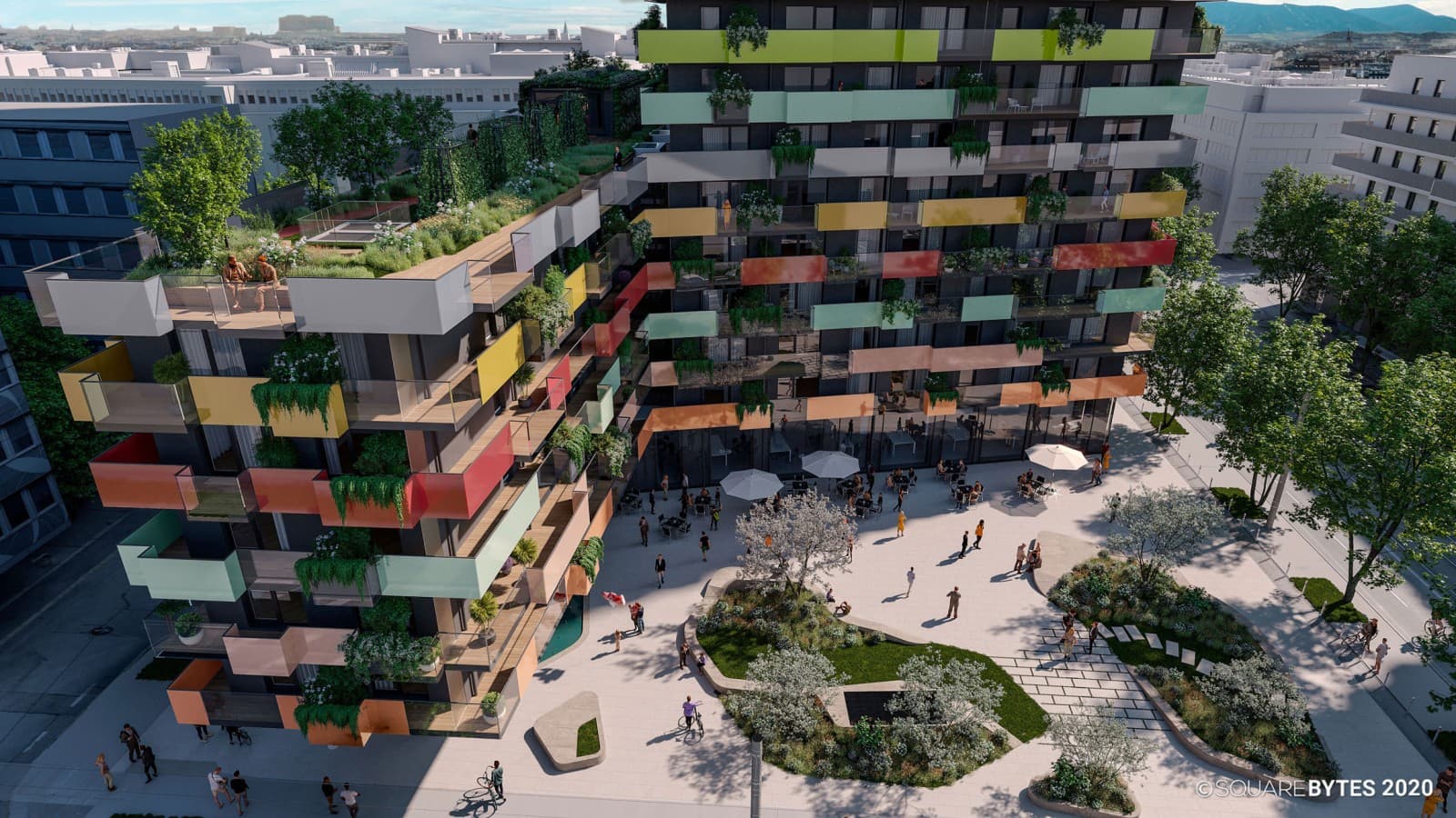 Arranha-céus residenciais DS 90 em Viena Arranha-céus residenciais DS 90 em Viena