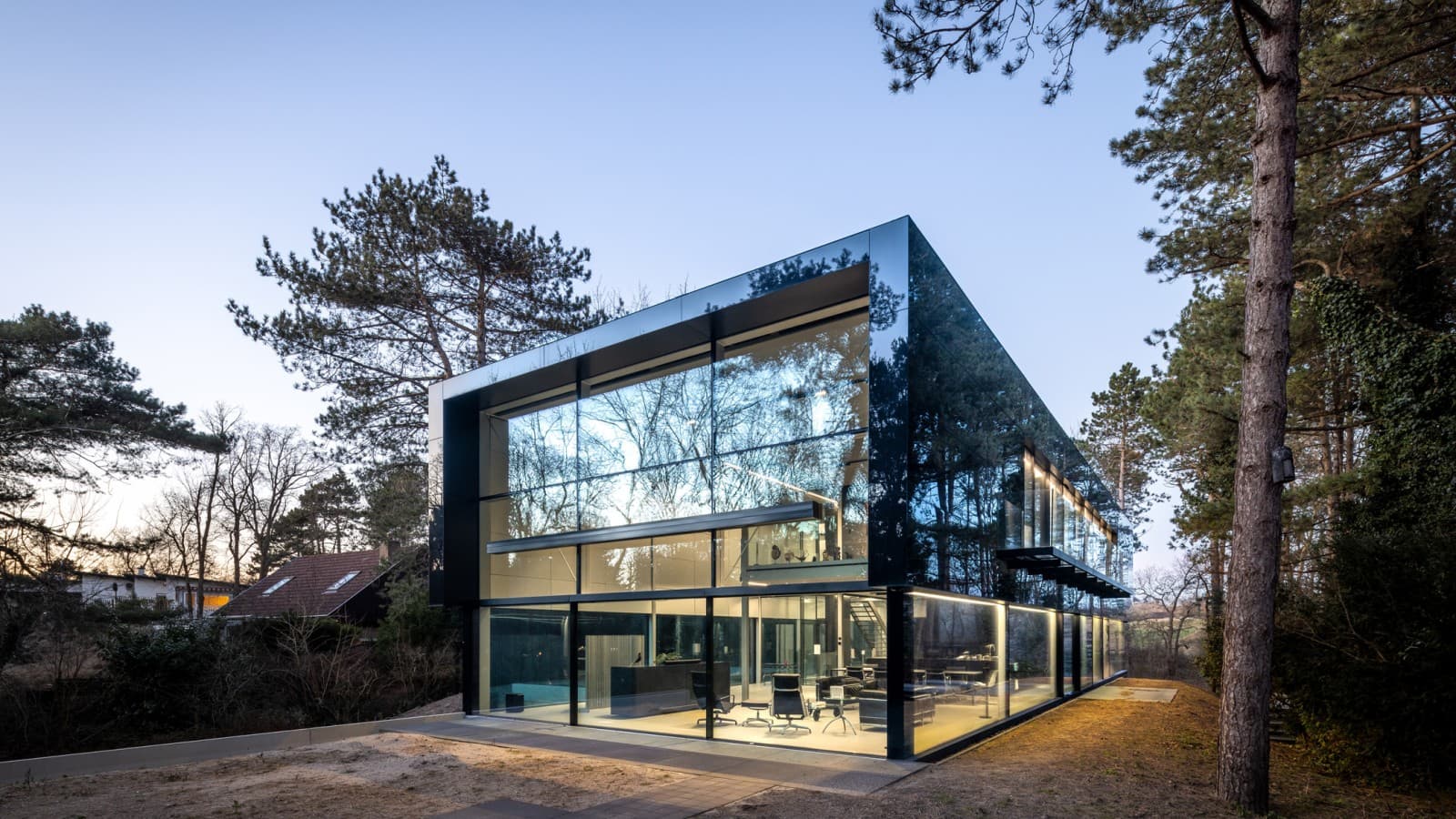 Villa Meijendel, do arquiteto holandês Jan Pesman (© Lucas van der Wee) Villa Meijendel, do arquiteto holandês Jan Pesman (© Lucas van der Wee)