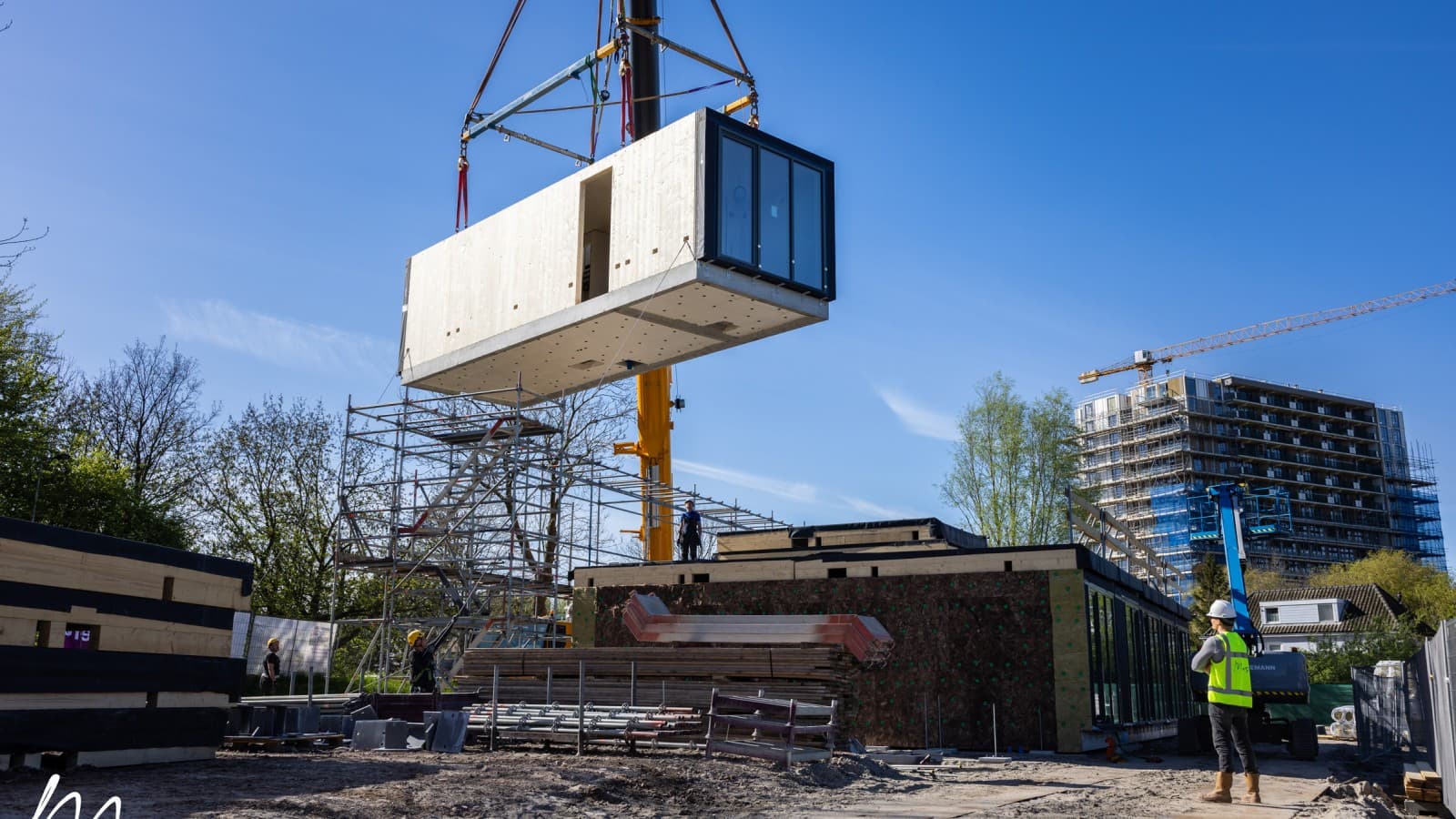 A construção modular também permite que os projetos sejam concluídos de forma mais rápida e eficiente (© Moos) A construção modular também permite que os projetos sejam concluídos de forma mais rápida e eficiente (© Moos)