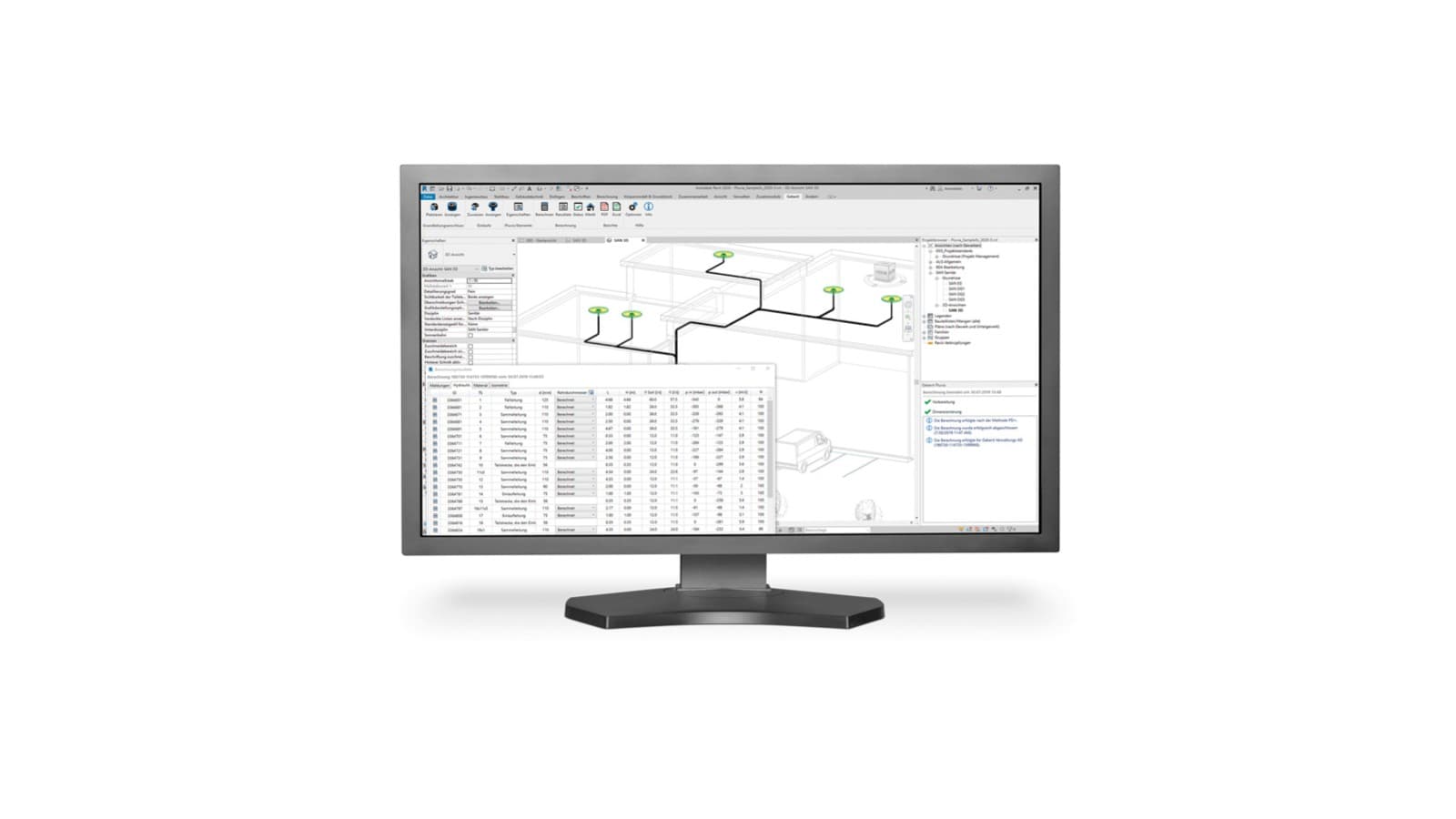 Captura de ecrã de um pedido de cálculo Pluvia Captura de ecrã de um pedido de cálculo Pluvia