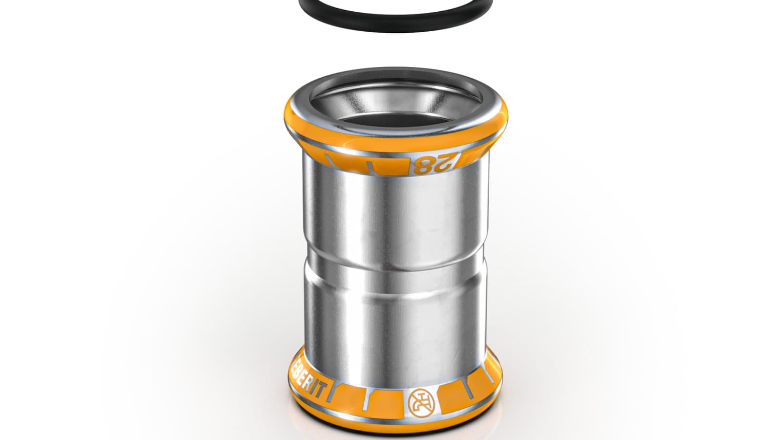 Geberit Mapress Therm com indicador de pressão laranja Geberit Mapress Therm com indicador de pressão laranja